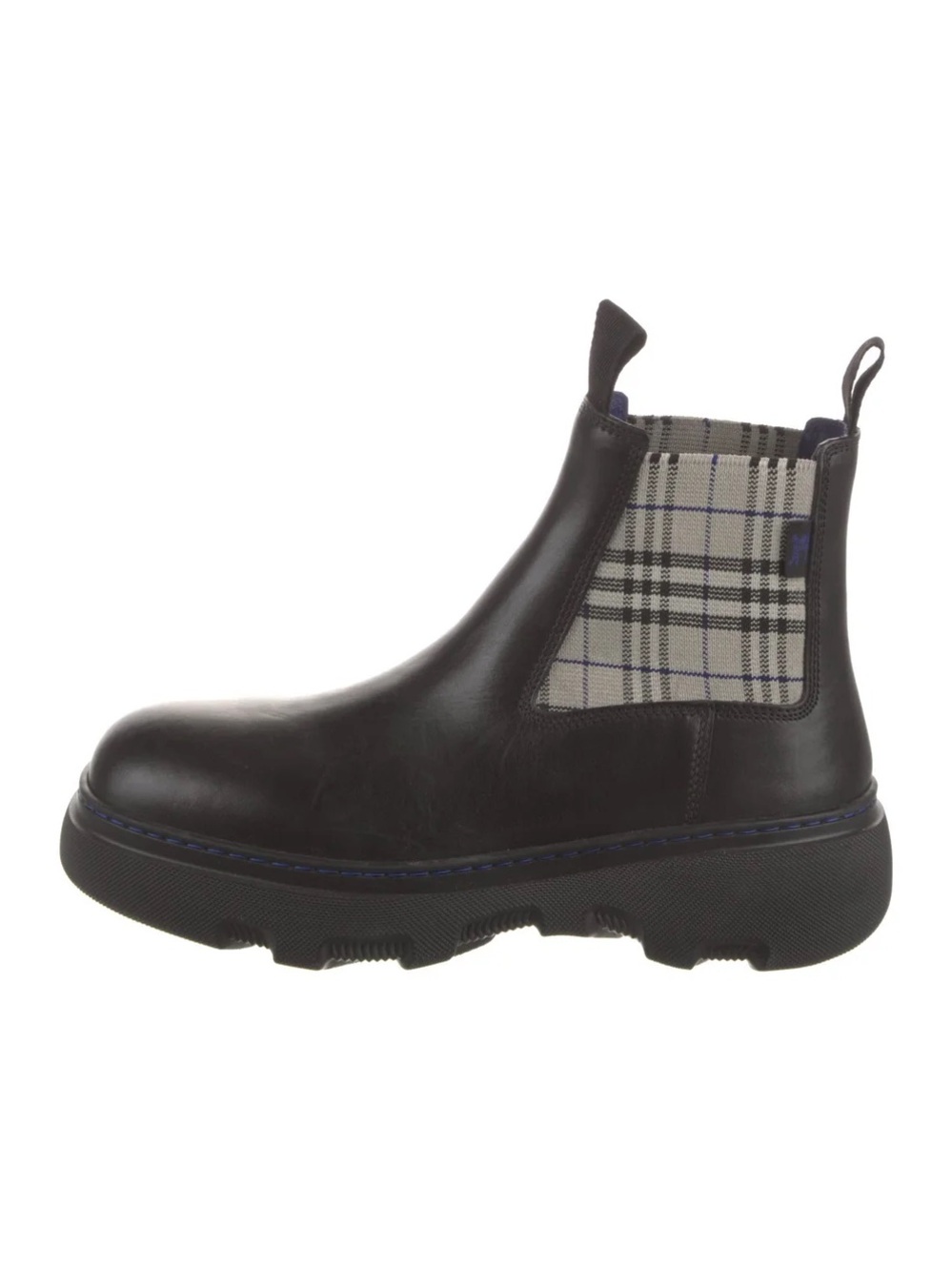 Burberry check boots